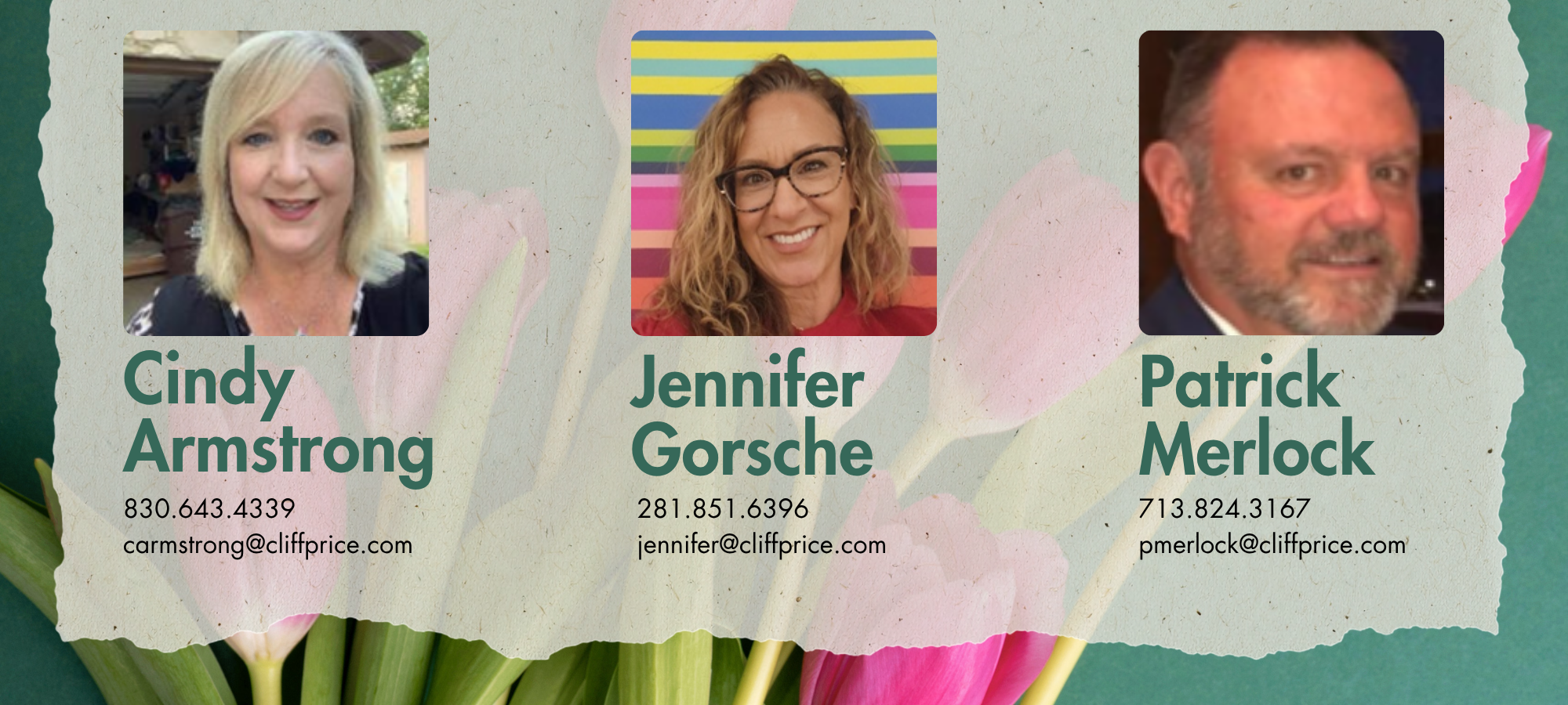 Cindy, Jennifer, Patrick